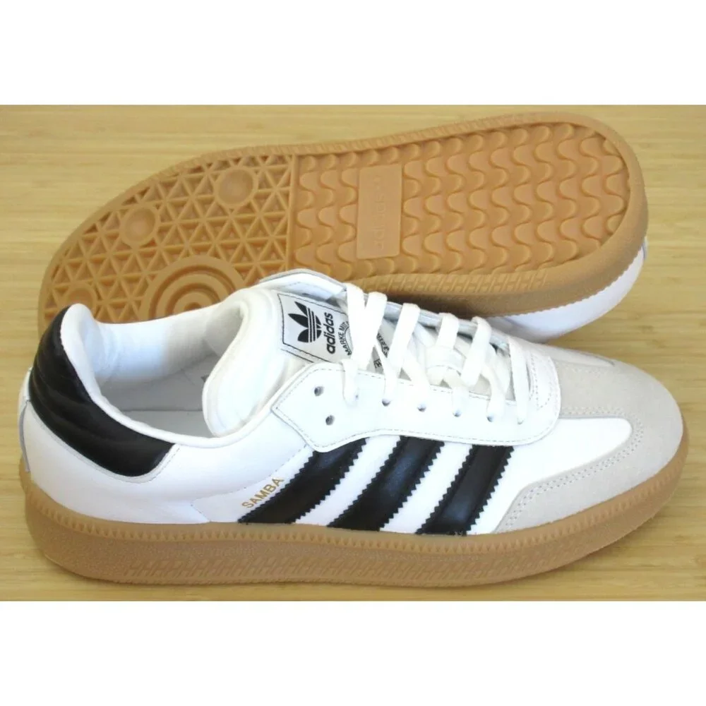 Adidas Men's Samba XLG Sneakers Cloud White Core Black Gum Sizes NIB IE1377 - Picture 2 of 7